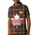 Canada Kid Polo Shirt Canadian Coat Of Arms Mix Maple Leaf Tartan - Wonder Print Shop