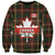 Canada Sweatshirt Canadian Coat Of Arms Mix Maple Leaf Tartan - Wonder Print Shop