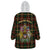 Canada Wearable Blanket Hoodie Canadian Coat Of Arms Mix Maple Leaf Tartan - Wonder Print Shop