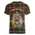 Canada Women V Neck T Shirt Canadian Coat Of Arms Mix Maple Leaf Tartan - Wonder Print Shop