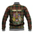 Custom Canada Baseball Jacket Canadian Coat Of Arms Mix Maple Leaf Tartan - Wonder Print Shop