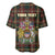 Custom Canada Baseball Jersey Canadian Coat Of Arms Mix Maple Leaf Tartan - Wonder Print Shop