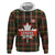 Custom Canada Hoodie Canadian Coat Of Arms Mix Maple Leaf Tartan - Wonder Print Shop