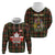 Custom Canada Hoodie Canadian Coat Of Arms Mix Maple Leaf Tartan - Wonder Print Shop