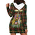 Custom Canada Hoodie Dress Canadian Coat Of Arms Mix Maple Leaf Tartan - Wonder Print Shop