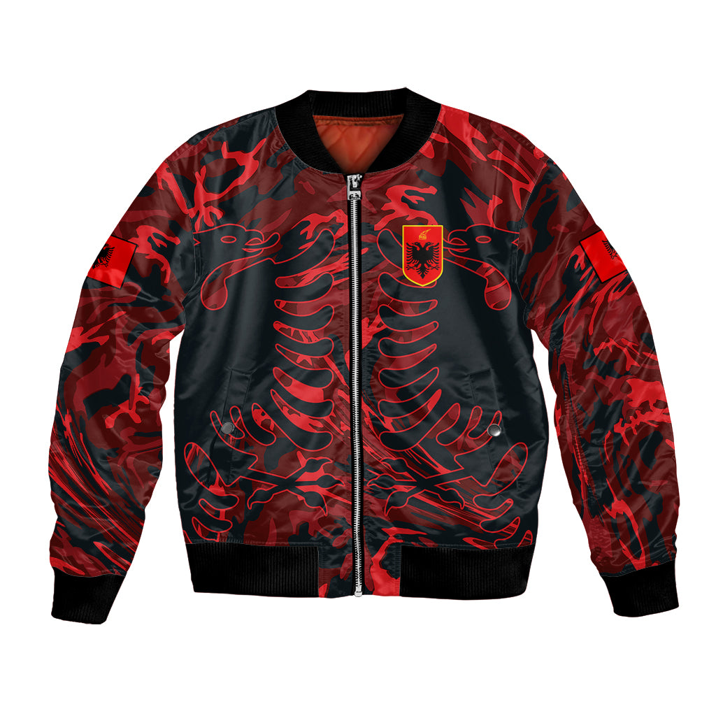 Albania Bomber Jacket Albanian Golden Eagle Sport Version - Wonder Print Shop