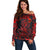 Albania Off Shoulder Sweater Albanian Golden Eagle Sport Version - Wonder Print Shop