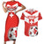 Custom Switzerland 2024 Football Couples Matching Short Sleeve Bodycon Dress and Hawaiian Shirt Rossocrociati Go Champions - Wonder Print Shop