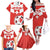 Custom Switzerland 2024 Football Family Matching Off The Shoulder Long Sleeve Dress and Hawaiian Shirt Rossocrociati Go Champions - Wonder Print Shop