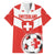 Custom Switzerland 2024 Football Family Matching Off The Shoulder Long Sleeve Dress and Hawaiian Shirt Rossocrociati Go Champions - Wonder Print Shop