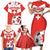 Custom Switzerland 2024 Football Family Matching Short Sleeve Bodycon Dress and Hawaiian Shirt Rossocrociati Go Champions - Wonder Print Shop