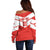 Custom Switzerland 2024 Football Off Shoulder Sweater Rossocrociati Go Champions - Wonder Print Shop