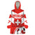 Custom Switzerland 2024 Football Wearable Blanket Hoodie Rossocrociati Go Champions