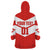 Custom Switzerland 2024 Football Wearable Blanket Hoodie Rossocrociati Go Champions