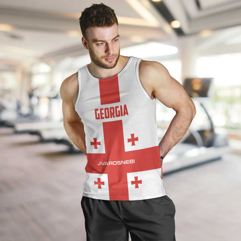 Custom Georgia 2024 Football Men Tank Top Come On Sakartvelo - Wonder Print Shop