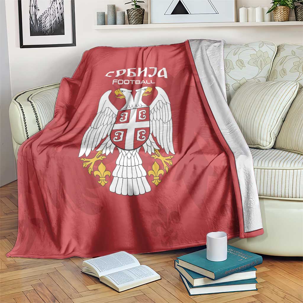 Serbia 2024 Football Blanket Srbija Go Champions