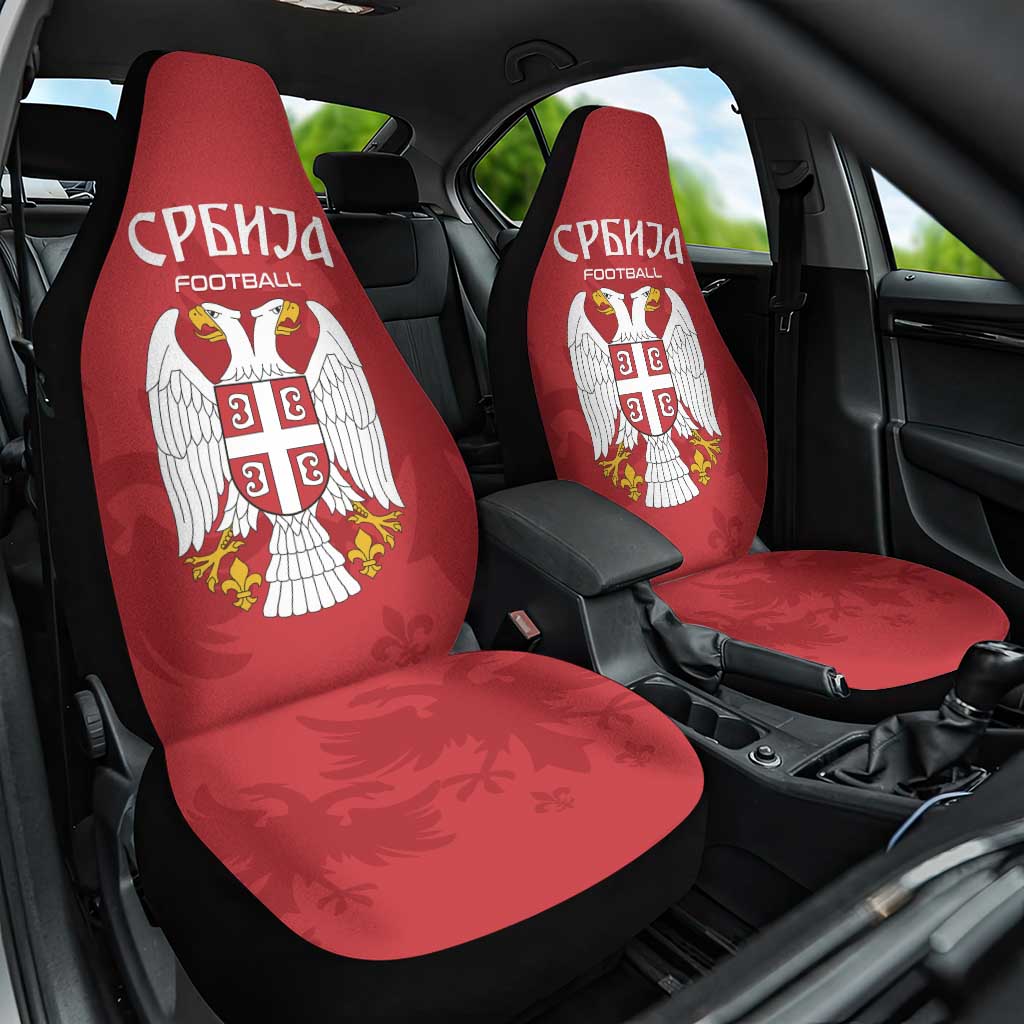 Serbia 2024 Football Car Seat Cover Srbija Go Champions - Wonder Print Shop