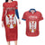 Custom Serbia 2024 Football Couples Matching Long Sleeve Bodycon Dress and Hawaiian Shirt Srbija Go Champions - Wonder Print Shop