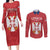 Custom Serbia 2024 Football Couples Matching Long Sleeve Bodycon Dress and Long Sleeve Button Shirt Srbija Go Champions - Wonder Print Shop