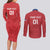 Custom Serbia 2024 Football Couples Matching Long Sleeve Bodycon Dress and Long Sleeve Button Shirt Srbija Go Champions - Wonder Print Shop