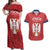 Custom Serbia 2024 Football Couples Matching Off Shoulder Maxi Dress and Hawaiian Shirt Srbija Go Champions - Wonder Print Shop