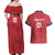 Custom Serbia 2024 Football Couples Matching Off Shoulder Maxi Dress and Hawaiian Shirt Srbija Go Champions - Wonder Print Shop