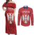 Custom Serbia 2024 Football Couples Matching Off Shoulder Maxi Dress and Long Sleeve Button Shirt Srbija Go Champions - Wonder Print Shop