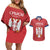 Custom Serbia 2024 Football Couples Matching Off Shoulder Short Dress and Hawaiian Shirt Srbija Go Champions - Wonder Print Shop