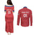 Custom Serbia 2024 Football Couples Matching Puletasi and Long Sleeve Button Shirt Srbija Go Champions - Wonder Print Shop