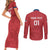 Custom Serbia 2024 Football Couples Matching Short Sleeve Bodycon Dress and Long Sleeve Button Shirt Srbija Go Champions - Wonder Print Shop