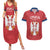 Custom Serbia 2024 Football Couples Matching Summer Maxi Dress and Hawaiian Shirt Srbija Go Champions - Wonder Print Shop