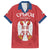 Custom Serbia 2024 Football Family Matching Off The Shoulder Long Sleeve Dress and Hawaiian Shirt Srbija Go Champions - Wonder Print Shop