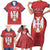 Custom Serbia 2024 Football Family Matching Short Sleeve Bodycon Dress and Hawaiian Shirt Srbija Go Champions - Wonder Print Shop