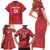 Custom Serbia 2024 Football Family Matching Short Sleeve Bodycon Dress and Hawaiian Shirt Srbija Go Champions - Wonder Print Shop