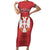 Custom Serbia 2024 Football Family Matching Short Sleeve Bodycon Dress and Hawaiian Shirt Srbija Go Champions - Wonder Print Shop