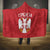 Serbia 2024 Football Hooded Blanket Srbija Go Champions