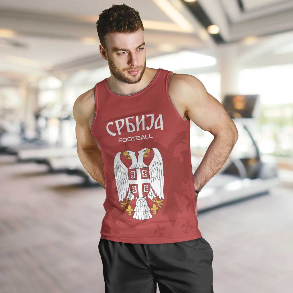 Custom Serbia 2024 Football Men Tank Top Srbija Go Champions - Wonder Print Shop