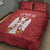 Serbia 2024 Football Quilt Bed Set Srbija Go Champions - Wonder Print Shop