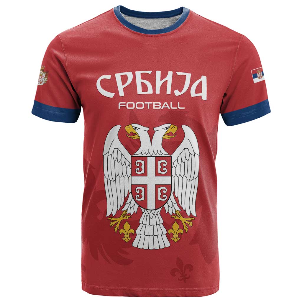 Custom Serbia 2024 Football T Shirt Srbija Go Champions