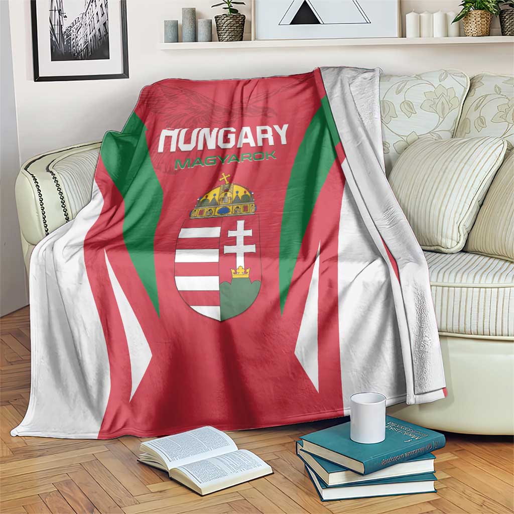 Hungary 2024 Football Blanket Hajra Magyarok