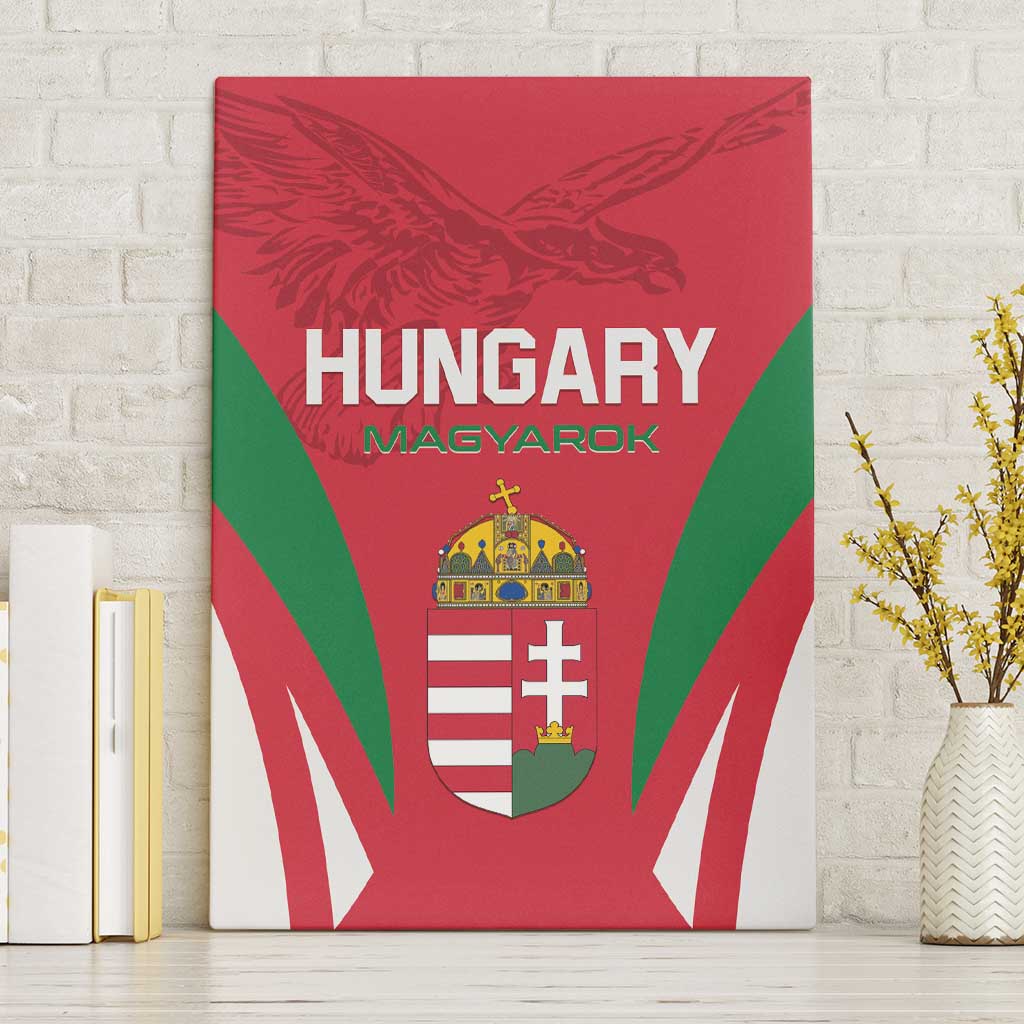 Hungary 2024 Football Canvas Wall Art Hajra Magyarok - Wonder Print Shop