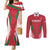 Custom Hungary 2024 Football Couples Matching Mermaid Dress and Long Sleeve Button Shirt Hajra Magyarok