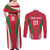 Custom Hungary 2024 Football Couples Matching Off Shoulder Maxi Dress and Long Sleeve Button Shirt Hajra Magyarok - Wonder Print Shop