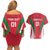 Custom Hungary 2024 Football Couples Matching Off Shoulder Short Dress and Hawaiian Shirt Hajra Magyarok - Wonder Print Shop