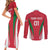 Custom Hungary 2024 Football Couples Matching Short Sleeve Bodycon Dress and Long Sleeve Button Shirt Hajra Magyarok - Wonder Print Shop