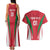 Custom Hungary 2024 Football Couples Matching Tank Maxi Dress and Hawaiian Shirt Hajra Magyarok - Wonder Print Shop