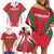 Custom Hungary 2024 Football Family Matching Off Shoulder Short Dress and Hawaiian Shirt Hajra Magyarok - Wonder Print Shop