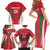 Custom Hungary 2024 Football Family Matching Short Sleeve Bodycon Dress and Hawaiian Shirt Hajra Magyarok - Wonder Print Shop