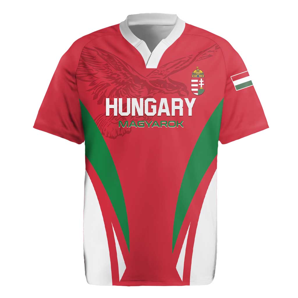 Custom Hungary 2024 Football Rugby Jersey Hajra Magyarok - Wonder Print Shop