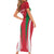 Custom Hungary 2024 Football Short Sleeve Bodycon Dress Hajra Magyarok - Wonder Print Shop